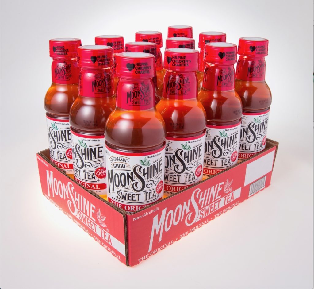 Moonshine Sweet Tea Texas Brewed. Texas Sweet.