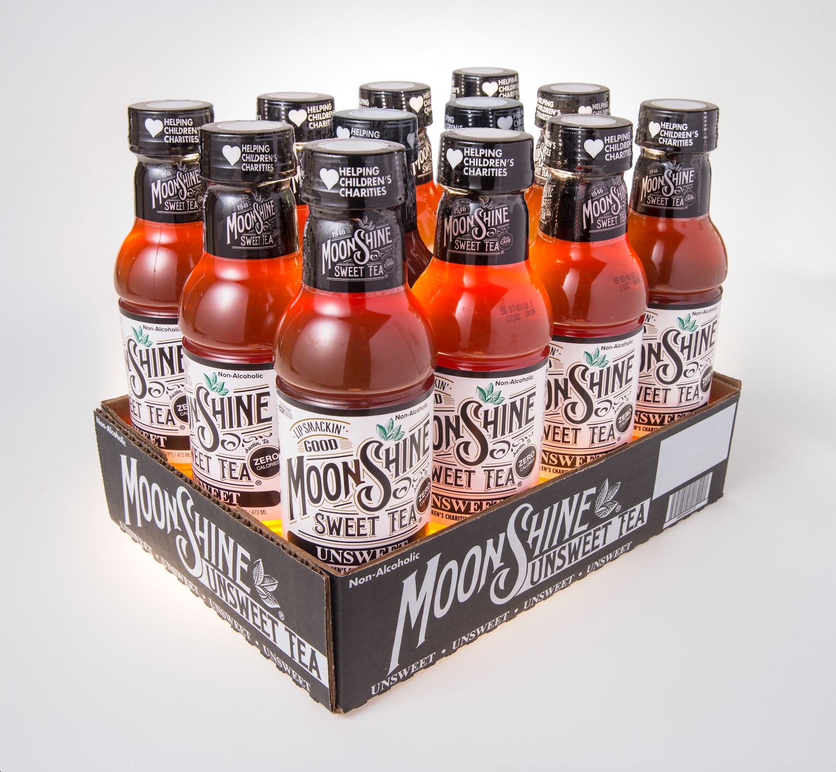 Moonshine Sweet Tea Texas Brewed. Texas Sweet.